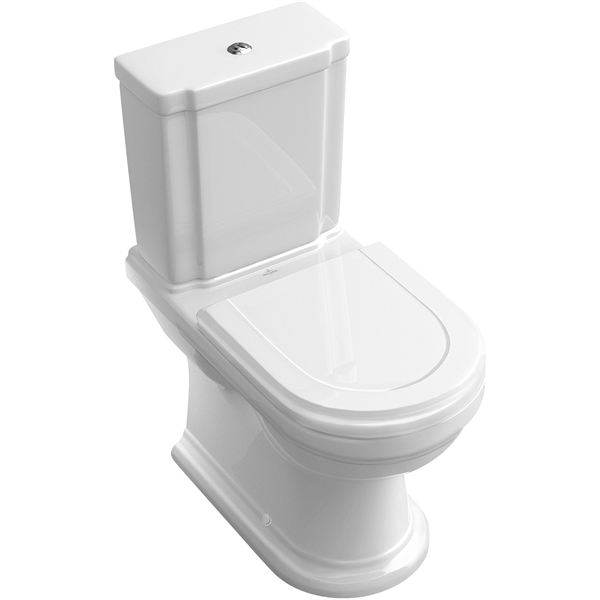 Villeroy & Boch hommage toilet med ceramicplus og softclose sæde
