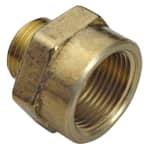 Messing spidsmuffe 1" x 3/4"