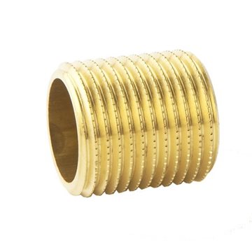 Messing nippelrør sammenskåret