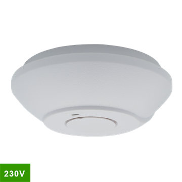 Life Røgalarm 230V med 9V back-up, ledningssammmenkobling