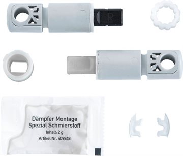 Duravit softclose dæmper sæt til Starck 2 toiletsæde