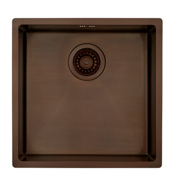 Lavabo Kubus 400 Soft Køkkenvask 44x44 cm i bruneret messing (patinere ved brug)