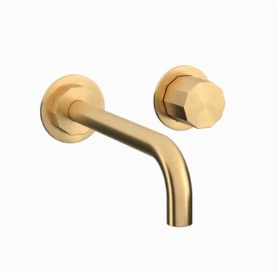 Toni Déca Indbygget 1-grebsarmatur, 150mm-tud i børstet massiv messing