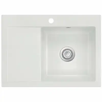 Lavabo Mera 70 keramik Køkkenvask 70 x 51 cm med afløbsbakke, Nedfældning