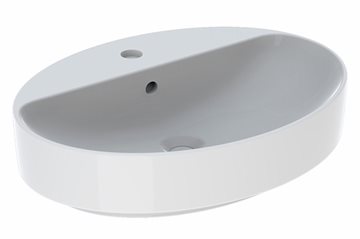 Geberit VARIFORM håndvask 600x450x158mm til bordplade, keratect glasur, hvid