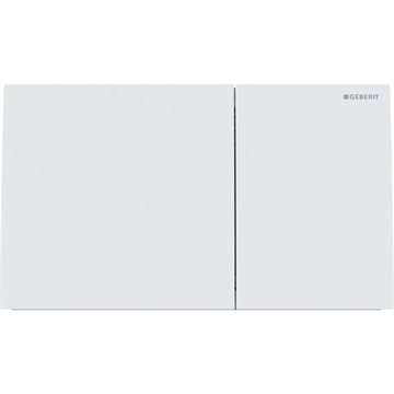 Geberit Sigma 70 Square betjeningsplade i mat hvid (metal)