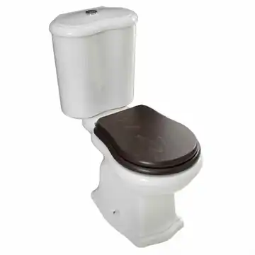 Lavabo Contea Retro gulvstående toilet m/P-lås og valnød sæde