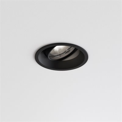 Astro Minima Round Adjustable indbygningsspot i Sort