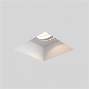 Astro Blanco Square Adjustable indbygningsspot af gips i hvid