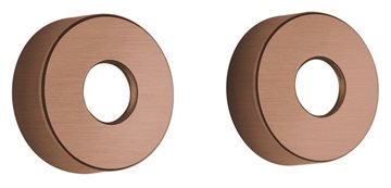 Damixa Rosetter ø75mm (Sæt á 2 stk) i Børstet Kobber PVD