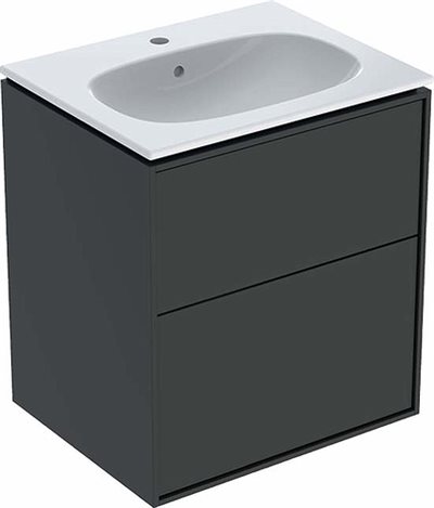 Ifö Sense Art møbelpakke slim 60 cm med 2 skuffer - lava / lakeret mat