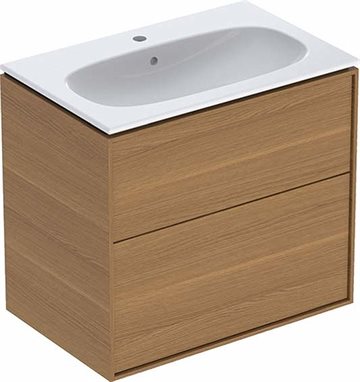 Ifö Sense Art møbelpakke Slim 75 cm med 2 skuffer - eg natur / melamin træstruktur