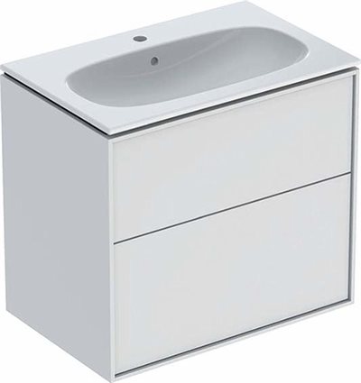 Ifö Sense Art møbelpakke Slim 75 cm med 2 skuffer - Hvid / lakeret mat