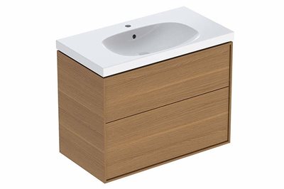 Ifö Sense Art møbelpakke 75 cm med 2 skuffer - eg natur / melamin træstruktur