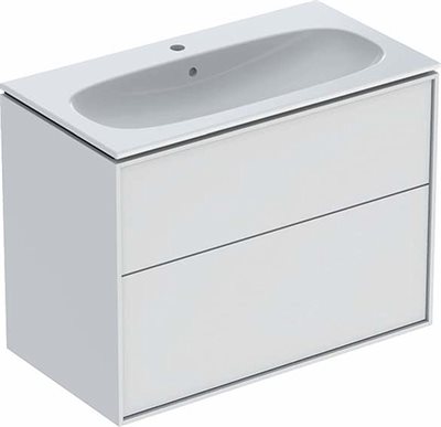 Ifö Sense Art møbelpakke Slim 90 cm med 2 skuffer - Hvid / lakeret mat