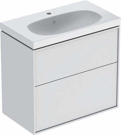 Ifö Sense Art kompakt møbelpakke 75 cm med 2 skuffer - Hvid / lakeret mat