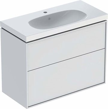 Ifö Sense Art kompakt møbelpakke 90 cm med 2 skuffer - Hvid / lakeret mat