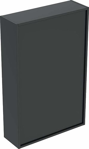 Ifö Sense Art overskab med en låge og spejl indvendigt - Lava / lakeret mat