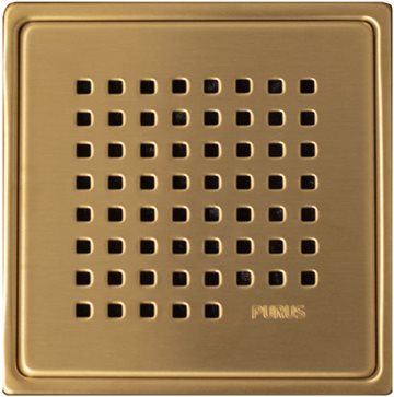 PURUS ramme/rist 150 x 150mm, PVD coated farve messing CHESS - Limited edition