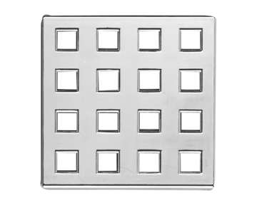 Purus rist 80 x 80 mm, forkromet