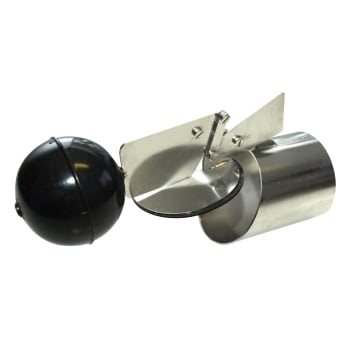 HF rustfrit tilbageløbsstop til PVC/beton 110 mm