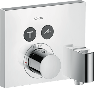 Axor Sh.Select Term. 2V Fixfit+Porter krom