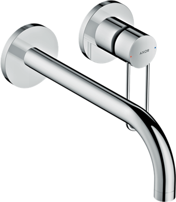 Axor Uno 2-H HV t/væg 225mm bøjlegreb krom