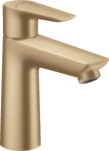 Hansgrohe Talis E 1-grebs håndvaskarmatur, uden bundventil, børstet bronze PVD