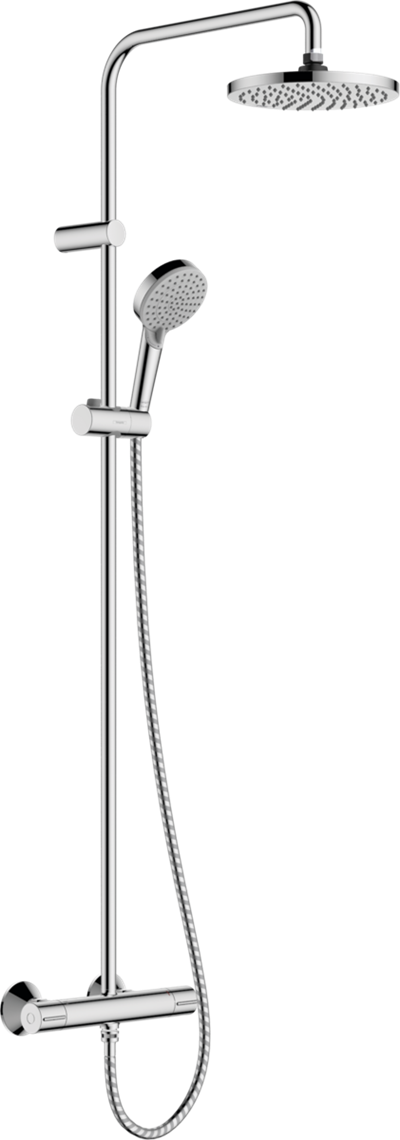 hansgrohe Vernis Blend Showerpipe 200 1jet med termostat og Ecosmart - krom