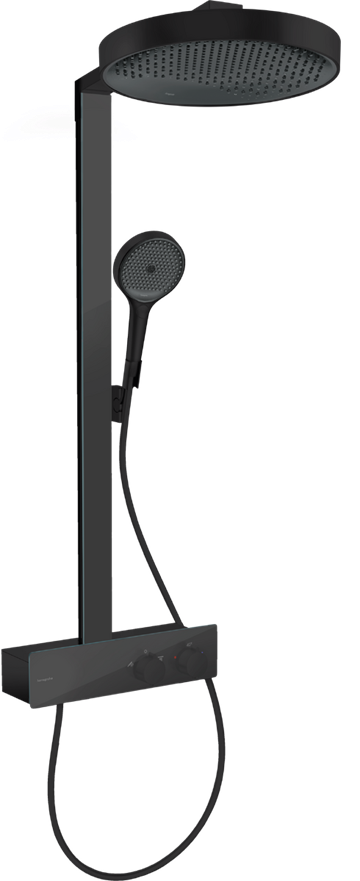 hansgrohe Rainfinity Showerpipe 360 1jet med ShowerTablet 350 i matsort