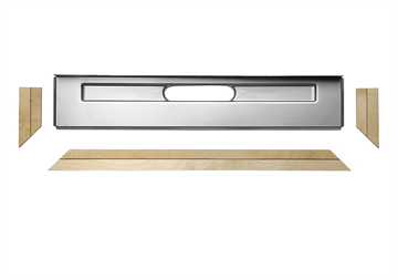 Unidrain 22 mm montagesæt til træbjælkelag til 300 - 1000 mm render