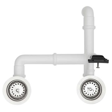 Lavabo B1,5 - dobbelt afløbssæt - Krom