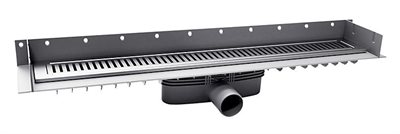 Purus Line 900 mm Ø50 vandret lav med vandlås - komplet pakke