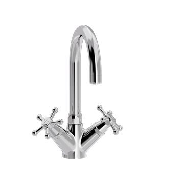 TONI Copenhagen Christiansborg armatur med Ø 150mm svingtud - Krom - 16.001-Ø150.000