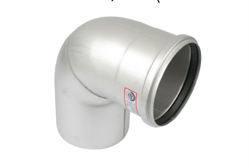 Blücher Europipe bøjning 125mm x 87,5 grader