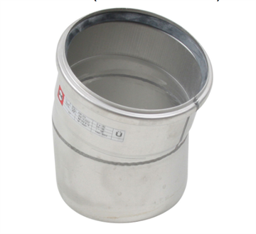 Blücher EuroPipe bøjning 160mm x 15 grader