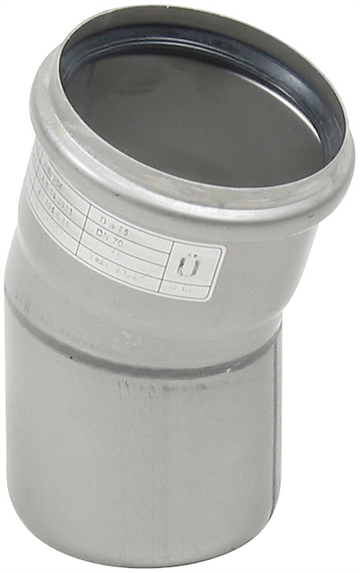 Blücher bøjning 15 grader Ø75 mm