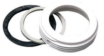 Geberit reducerring: G=1 1/2", G1=1 1/4", Alpin-hvid