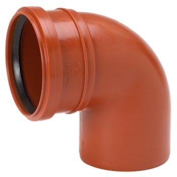 Uponor PP Kloak bøjning 110mm x 88 grader