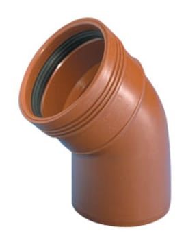 Wavin PP Kloak bøjning 160mm x 45 grader