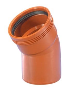 Wavin PP Kloak bøjning 160mm x 30 grader