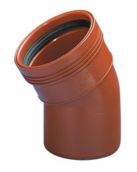 Wavin PP Kloak bøjning 160mm x 15 grader