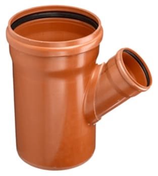 PP kloakgrenrør 160 x 110mm x 45 grader, KZ