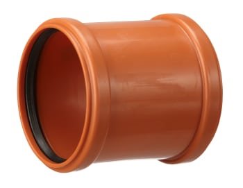 PP Kloak dobbeltmuffe 200mm, KZ