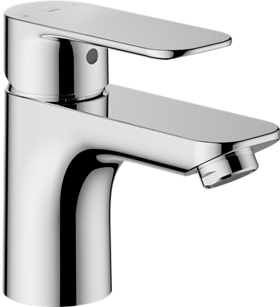 Oras Linea håndvaskarmatur uden bundventil, krom