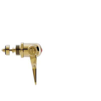 TONI Copenhagen NY Ventiloverdel med EPDM pakning med rød/blå knap - messing