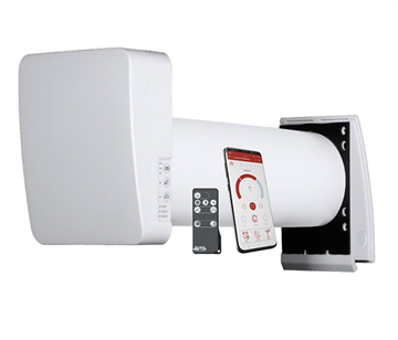 Duka One S6 ventilator med varmegenvinding & Wi-Fi, Ø160 mm, hvid