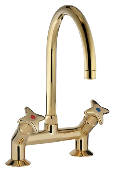 TONI Copenhagen Krydsgreb 2-huls køkkenbatteri Ø200 svingtud  - Vælg farve