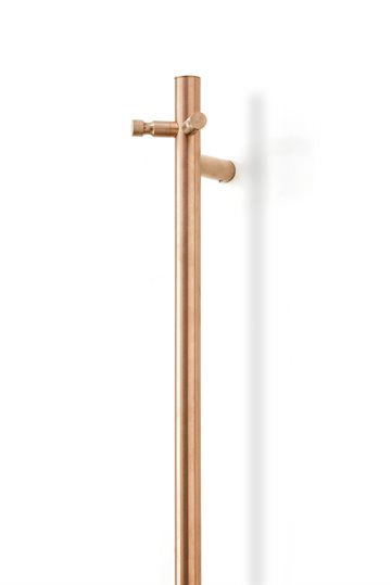 Cassøe Rimini el-håndklædetørrer 1480 mm, Børstet kobber