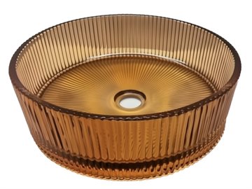 Cassøe Romano fritstående vask Ø395mm i Gylden te